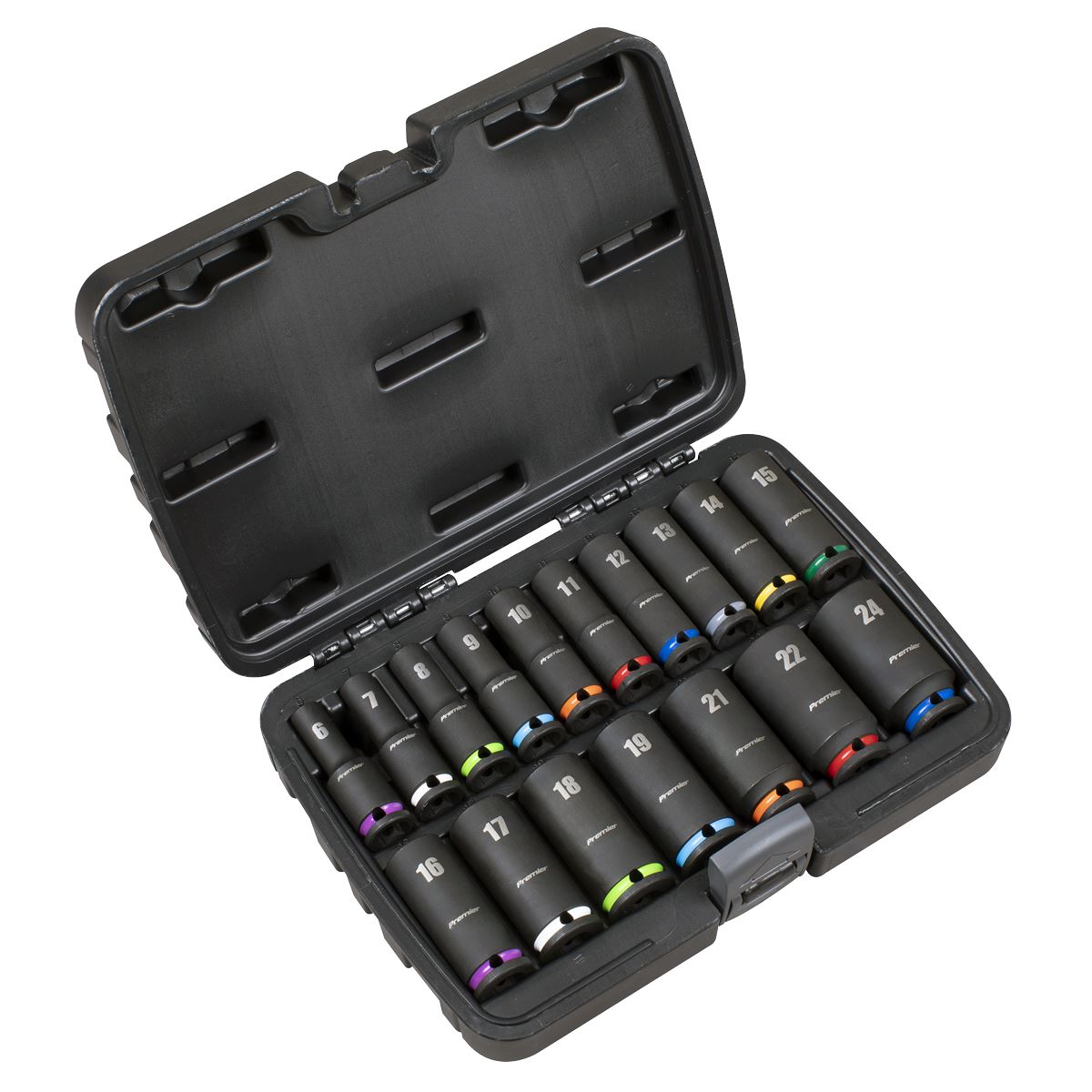 Sealey Premier Deep Impact Socket Set 3/8�Sq Drive 17pc AK68219