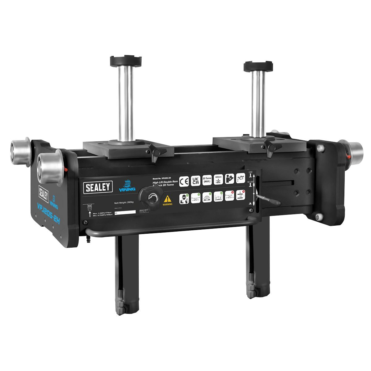 Viking Pit Jack 20 Tonne High Lift Double Ram VPJ20S-2H