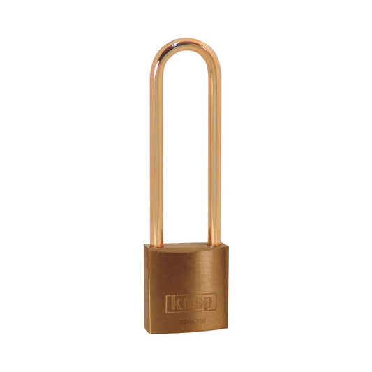 Kasp 120 Padlock 30x70mm Brass Shackle K12030L70BD