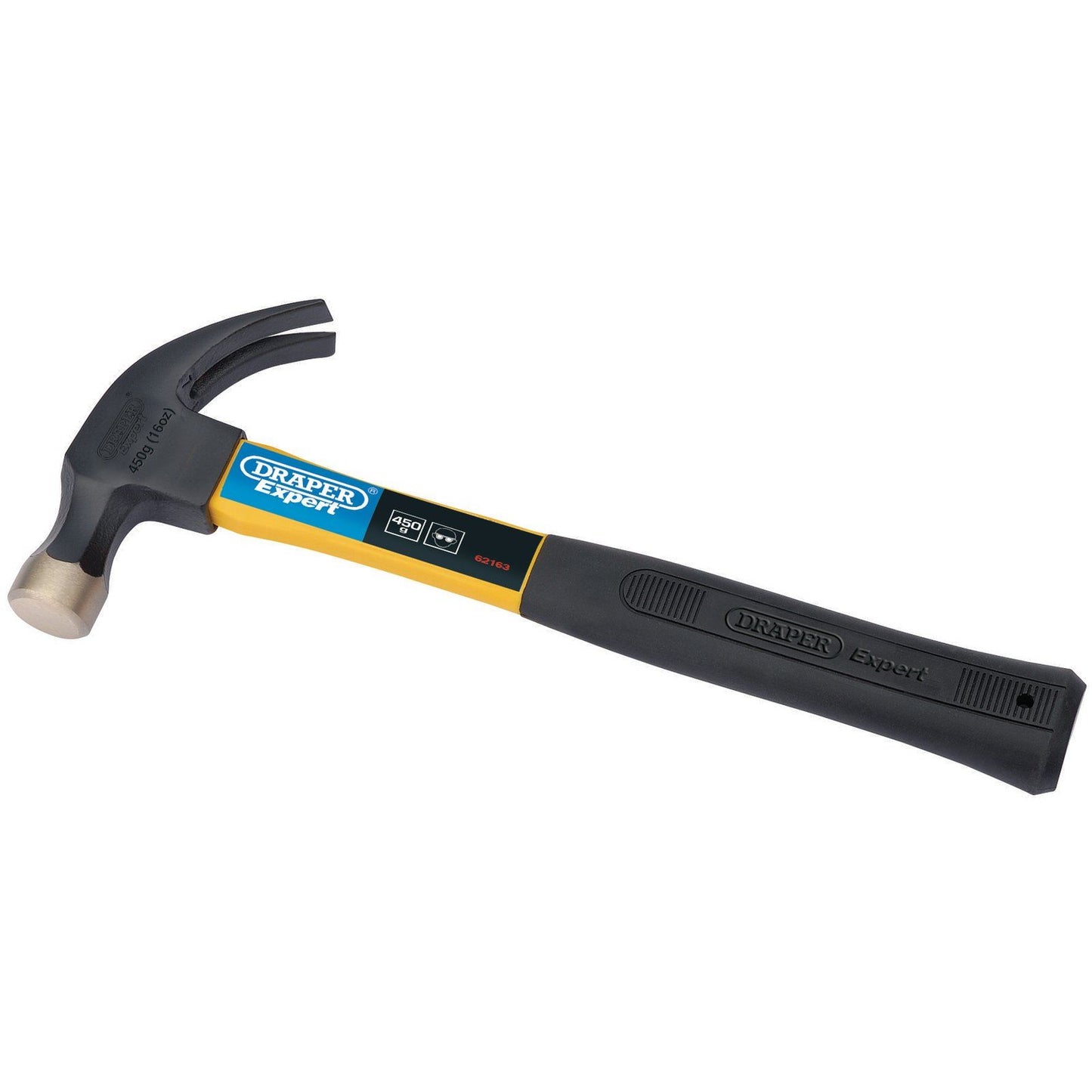 Draper 62163 Expert 650G (16oz) Fibreglass Shafted Claw Hammer