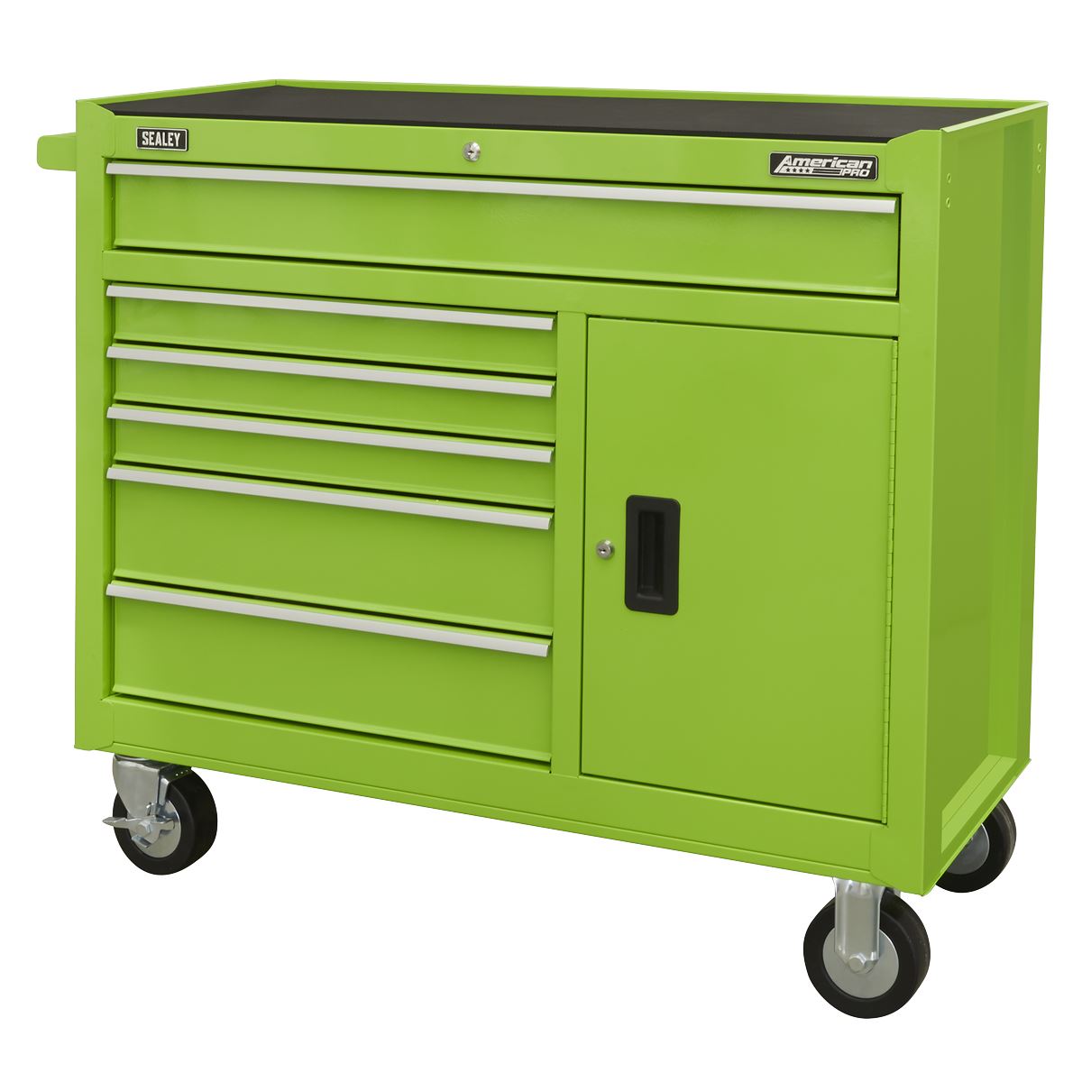 Sealey Rollcab 6 Drawer with Ball Bearing Slides - Green AP4106HV