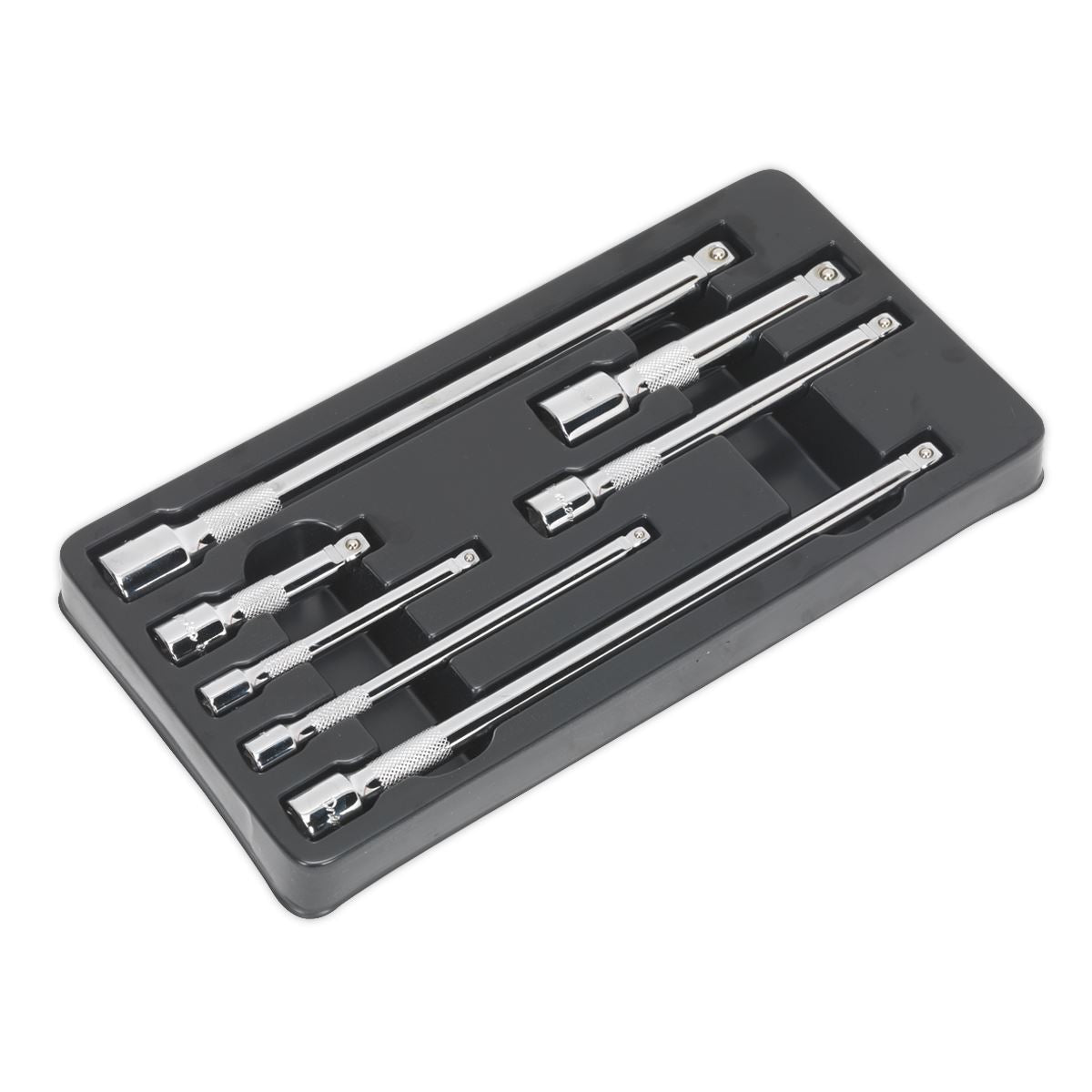 Sealey Wobble/Rigid Extension Bar Set 7pc 1/4", 3/8" & 1/2"Sq Drive AK770