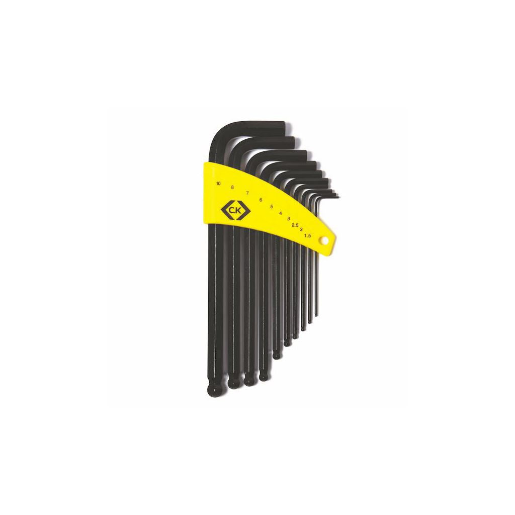 CK Tools Ball End Hexagon Key Metric Set Of 10 T4443M