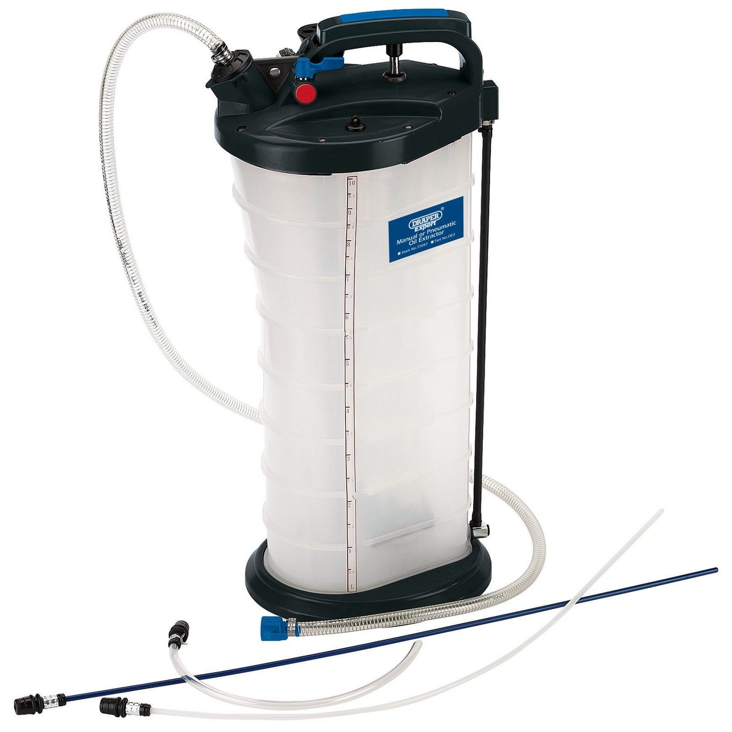 Draper Expert 10 Litre Garage Workshop Manual or Pneumatic Oil Extractor 77057