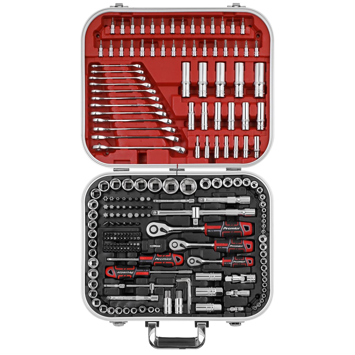 Sealey Socket Set 216pc 1/4", 3/8" & 1/2"Sq Drive WallDrive� AK7982