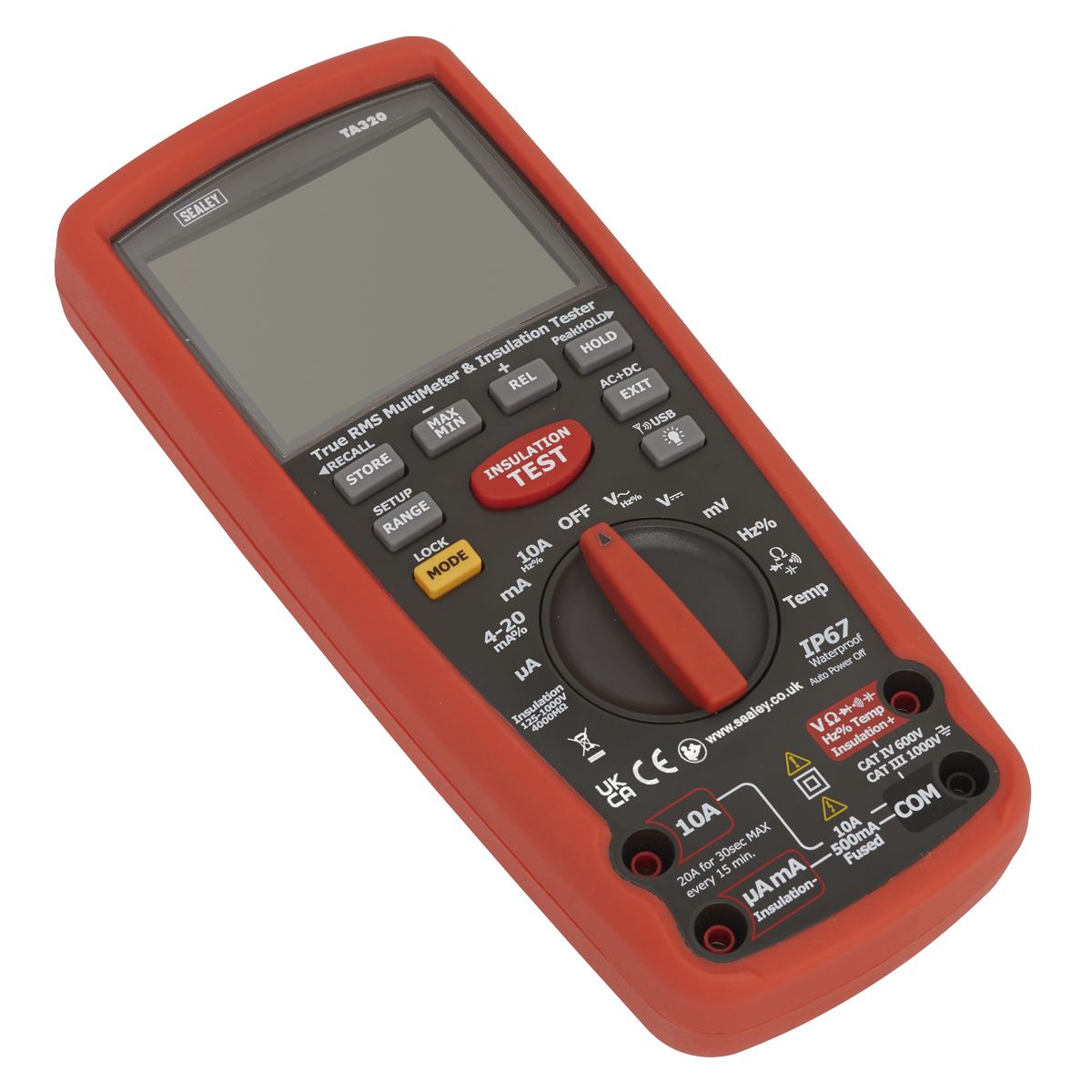 Sealey Digital Automotive Analyser/Insulation Tester - Hybrid TA320