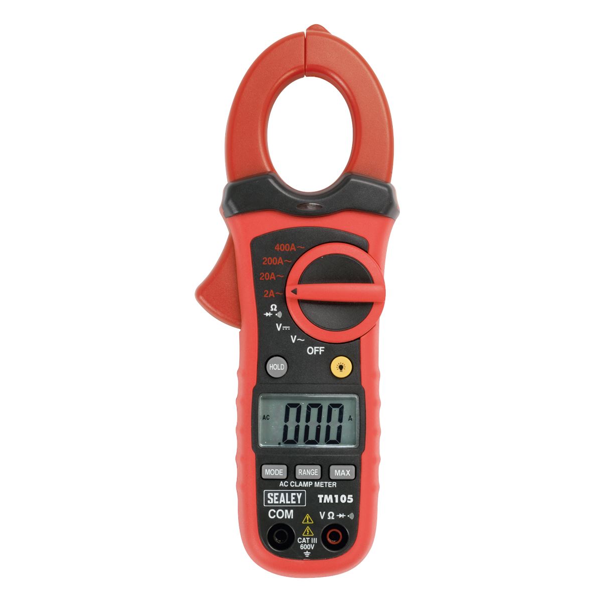 Sealey Prof Auto-Ranging Digital Clamp Meter NCVD - 6-Function TM105