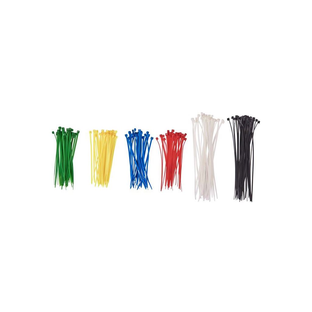Amtech 150 Piece Cable Tie Set Ass Clear Screw Lid Container Tool S0665