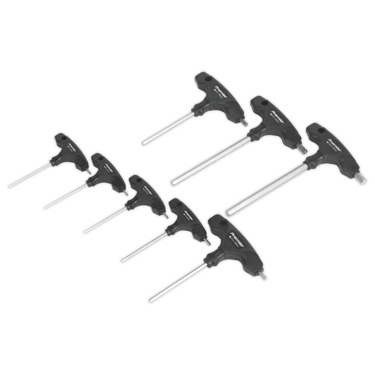 Sealey Hex Key Set 8pc T-Handle Metric AK7143