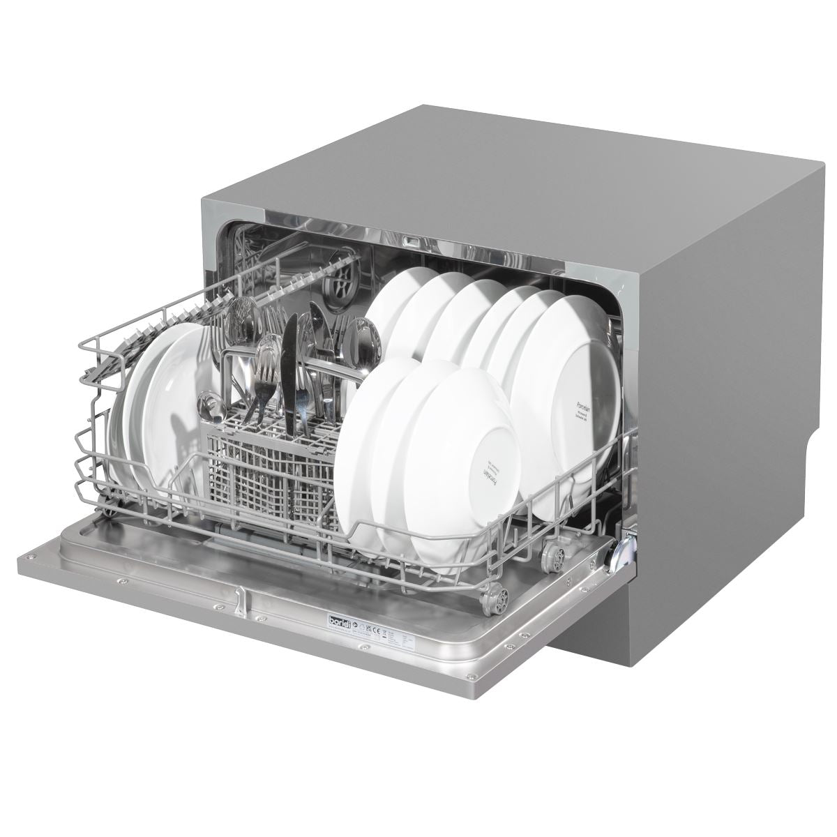 Baridi Compact Tabletop Dishwasher 6 Place Settings, 6 Programmes, Low Noise