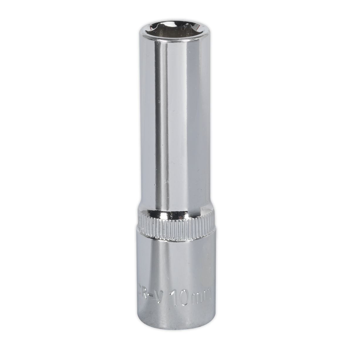Sealey WallDrive Socket 10mm Deep 3/8"Sq Drive Fully Polished SP3810D