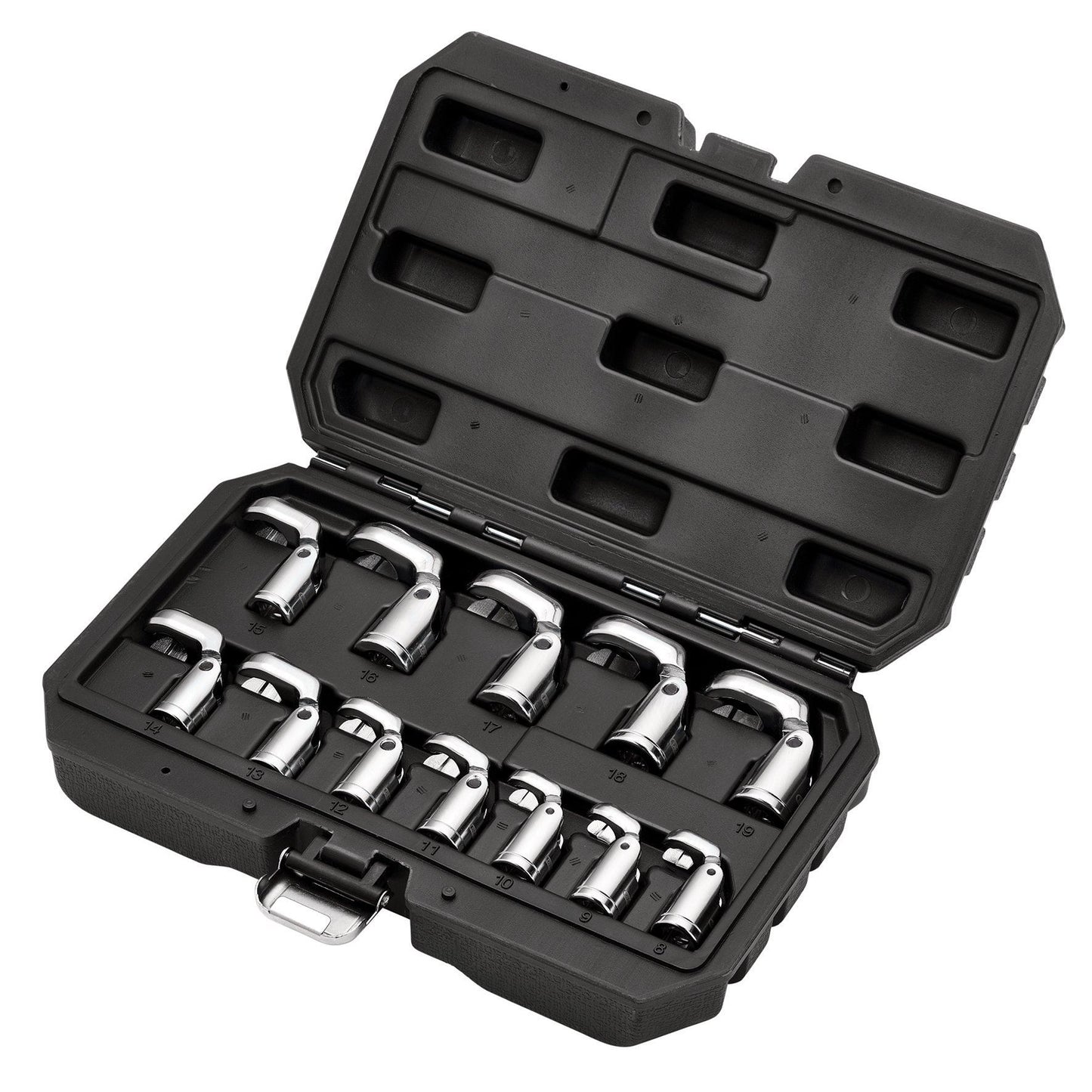 Draper Flexible Crowfoot Socket Wrench Set, 3/8" Sq. Dr. (12 Piece)