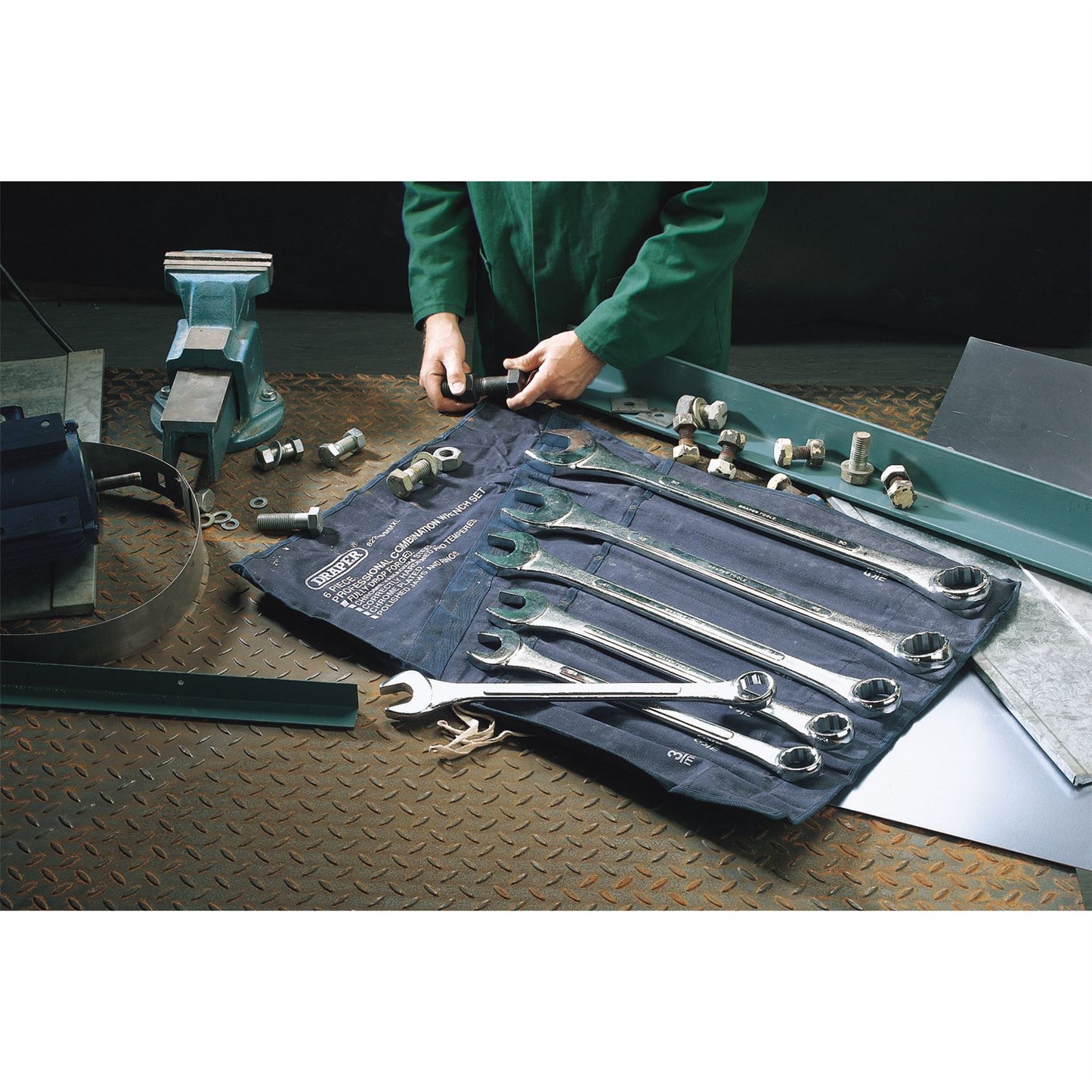 Draper 1x 6 Piece Heavy Duty Long Pattern Metric Spanner Set Professional Tool - 31167