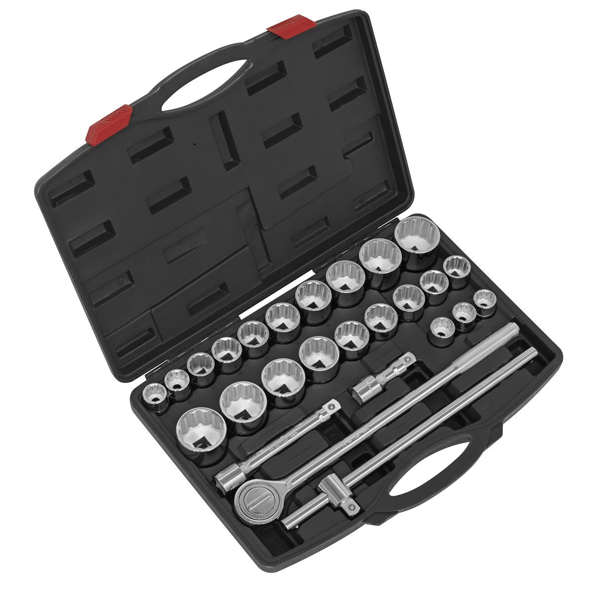 Sealey Socket Set 26pc 3/4"Sq Drive 12-point WallDrive-DuoMetric AK2582