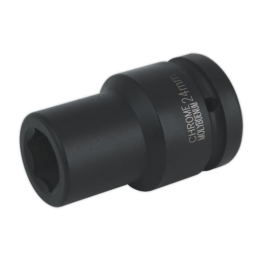 Sealey Impact Socket 24mm Deep 1"Sq Drive IS124D
