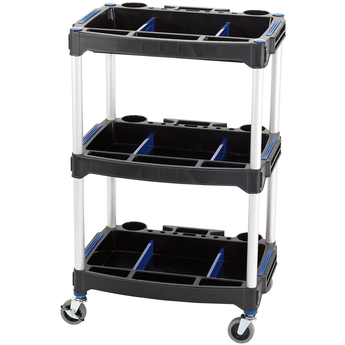 Draper 04612 Tool Parts Storage Trolley Paddock Cart 3 Level Garage Workshop