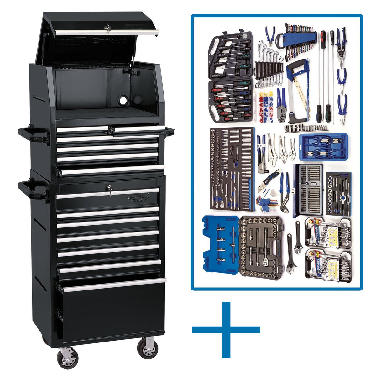 Draper Expert 13 Drawer Tool Chest Roller Cabinet 98885 DTK2019 Deluxe tool Kit