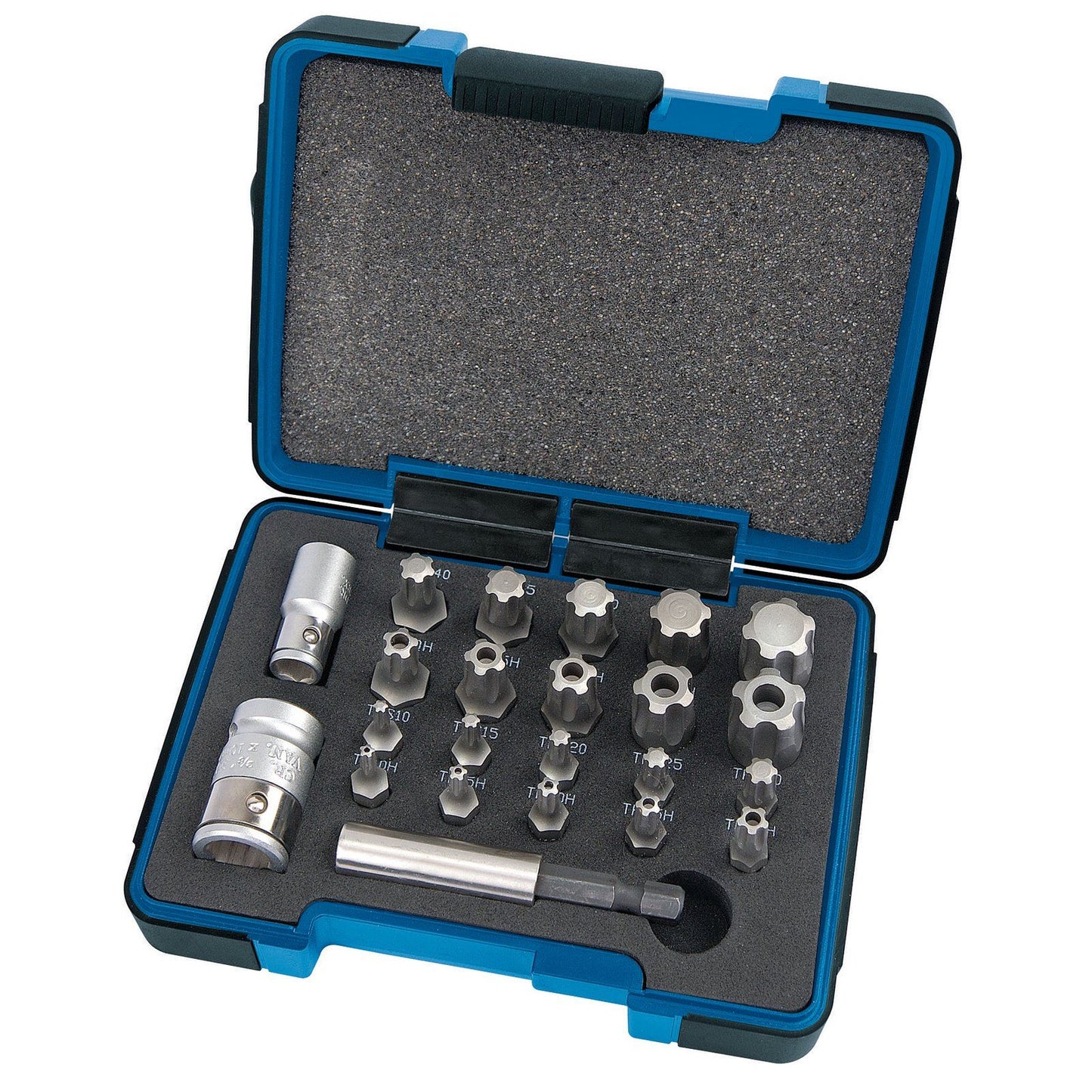 Draper Expert 1/4, 3/8" Square Drive Tx-Star Plus Bit Set 23 Piece 23241