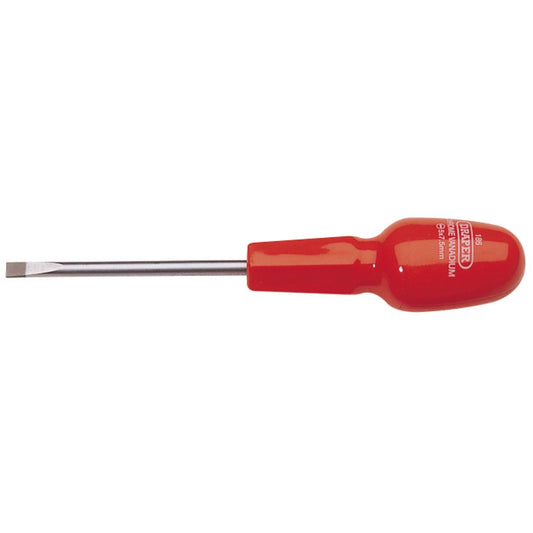 Draper 5mm x 75mm Plain Slot Flared Tip Cabinet Pattern Screwdriver (Sold Loose) - 19830