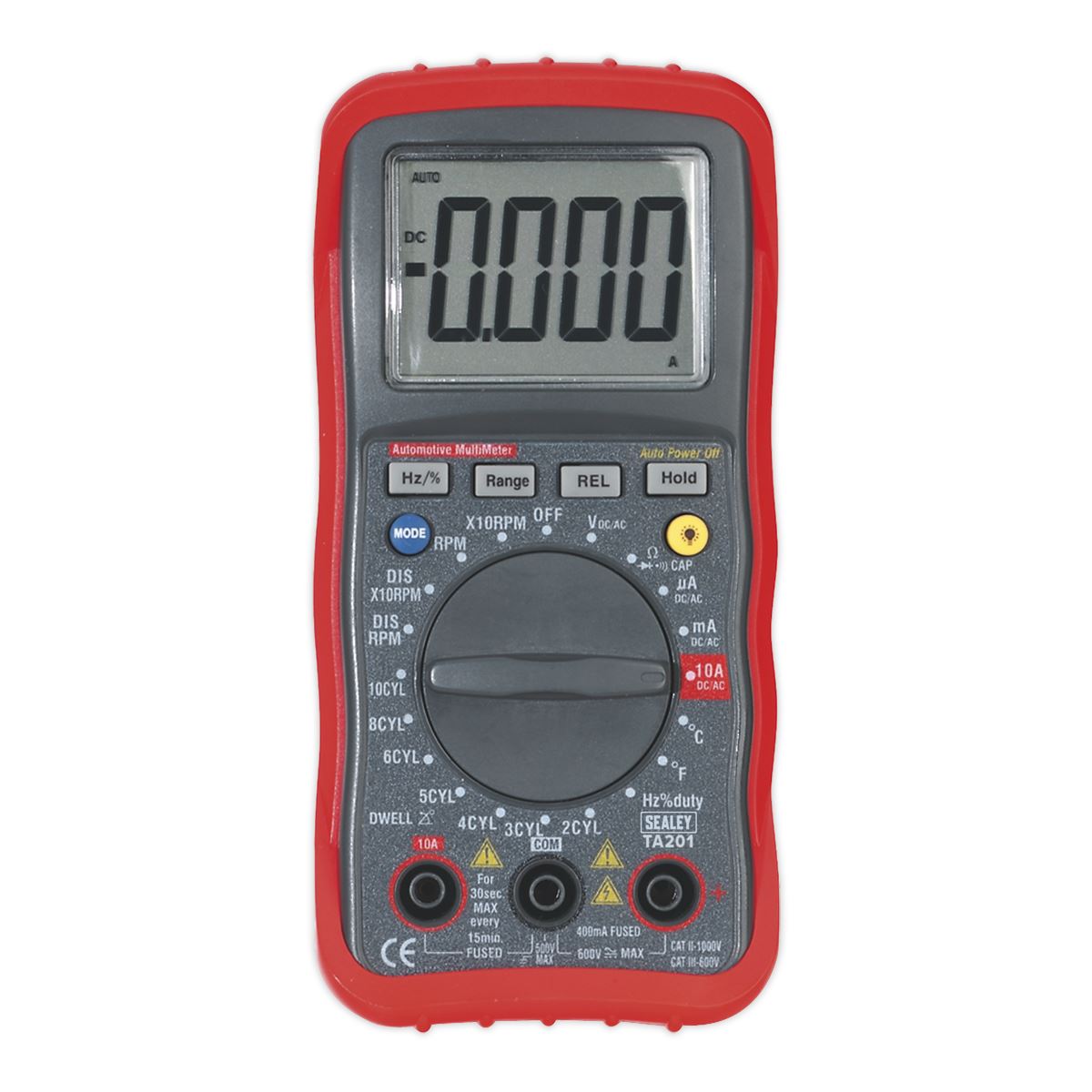 Sealey Digital Automotive Analyser 13-Function + Inductive Coupler TA201