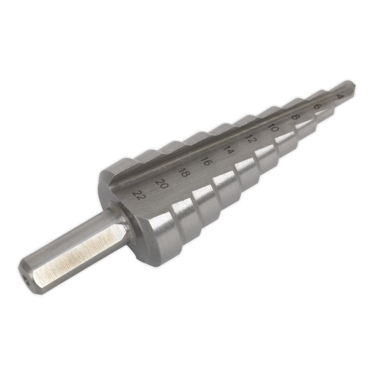 Sealey HSS 4341 Step Drill Bit 4-22mm Double Flute AK4744