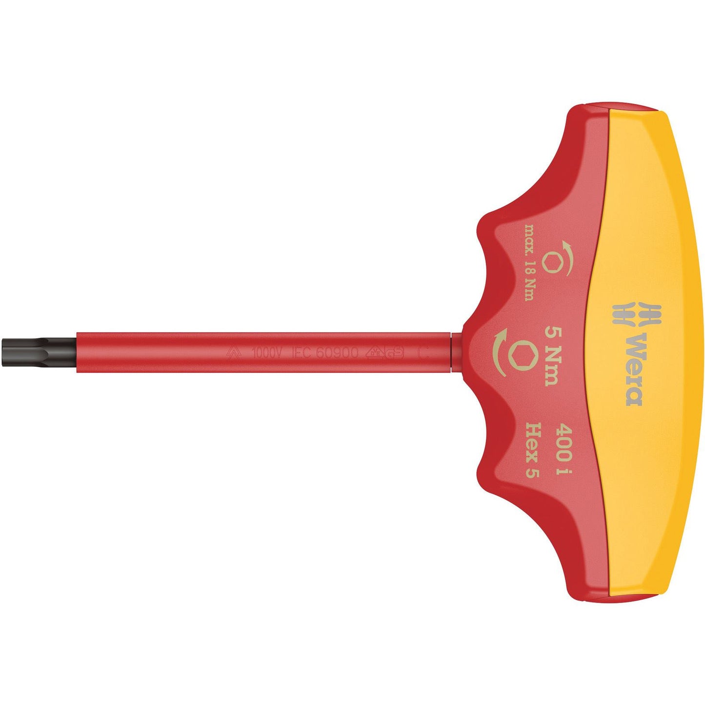 Wera 400I Hex VDE Insulated Torque Indicator Sw 4 X 90mm, 5Nm 004980