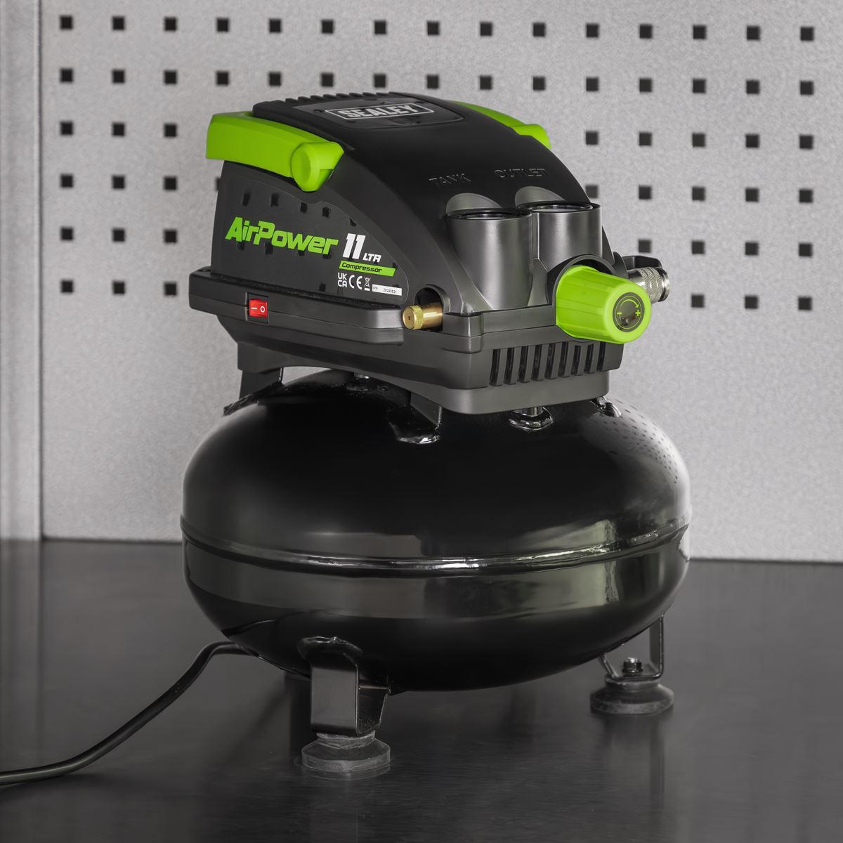 Sealey 11L Oil Free Direct Drive Air Compressor 0.5hp SAC1100