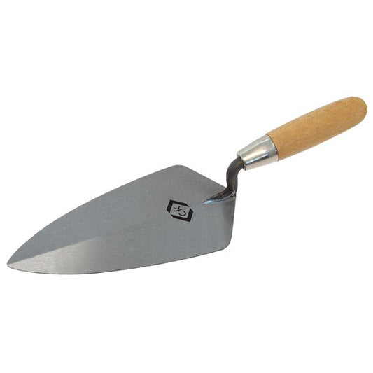 CK Tools Brick Trowel Broad Heel Carbon Steel Wood Grip 250mm T527010
