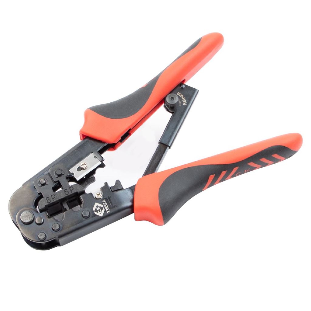 CK Tools Ratchet Crimping Pliers Modular Plugs T3852A
