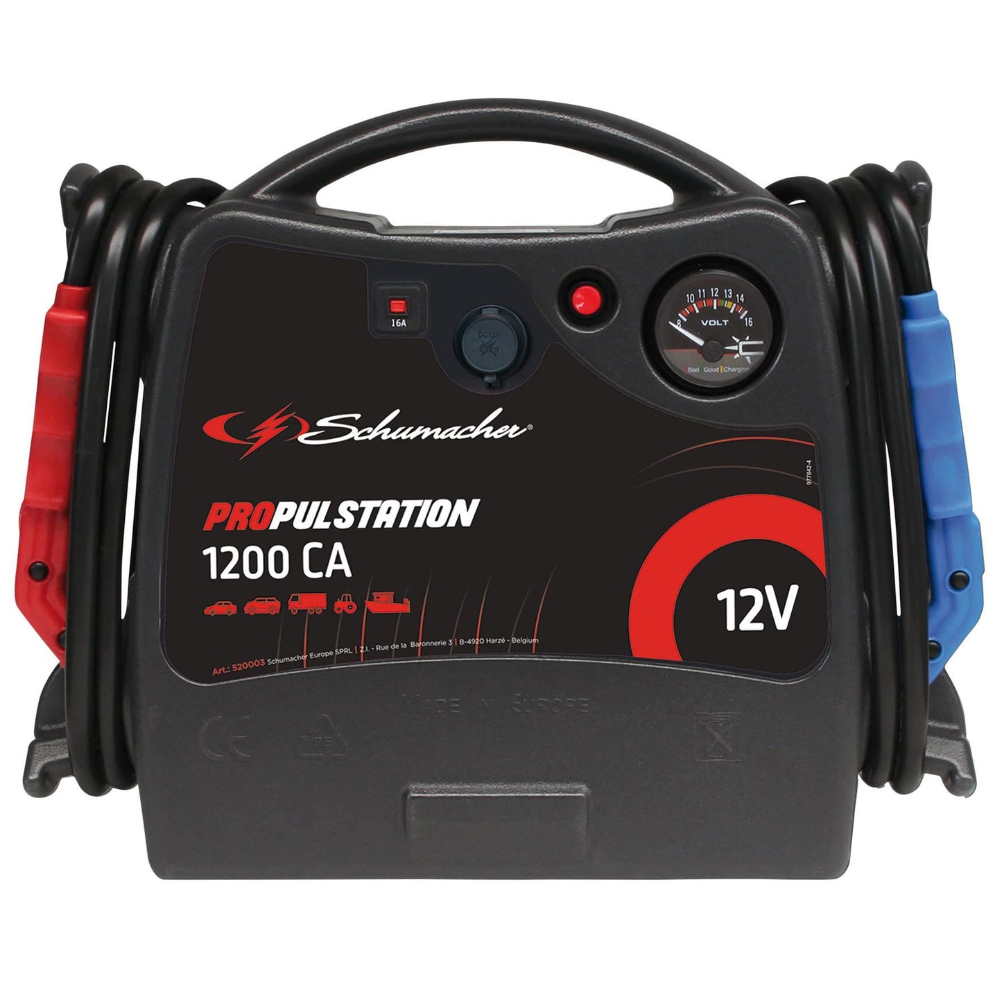 Schumacher Propulstation 12V Start Booster and Docking Station, 1200CA