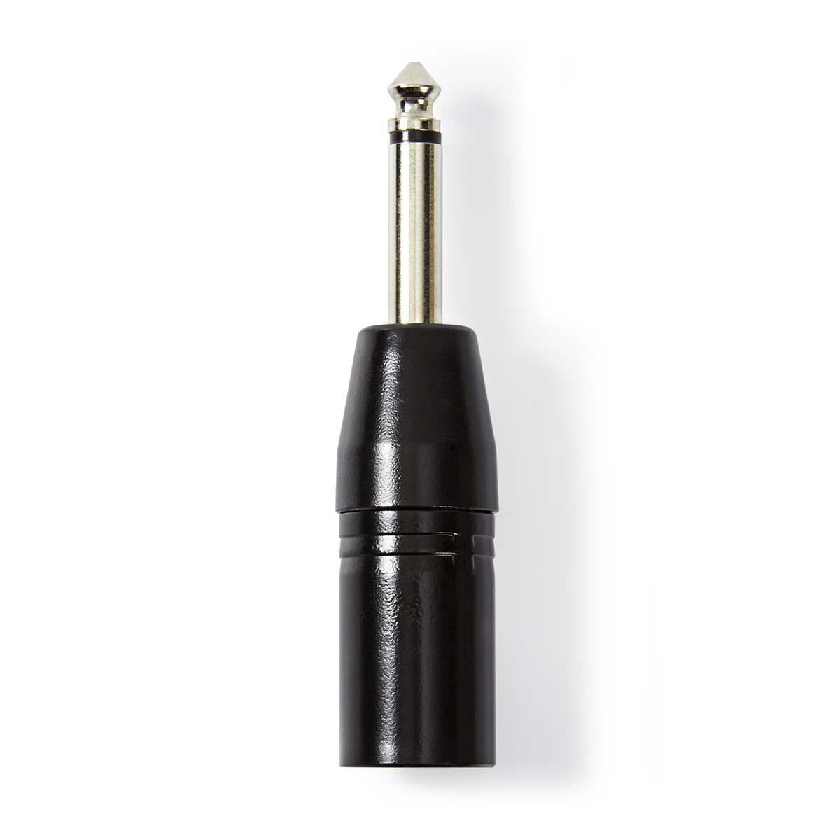 Nedis XLR Adapter Mono XLR 3-pin Male to 6.35mm Male Black COTP15942BK