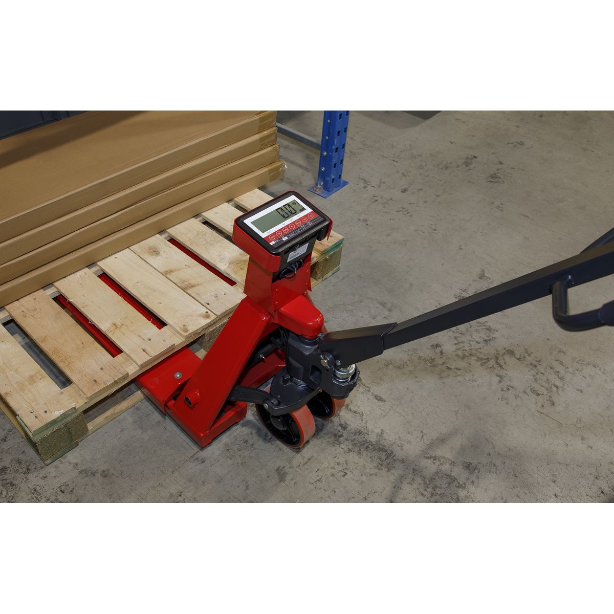 Sealey Pallet Truck 2500kg 1185 x 555mm with Scales PT1150SC