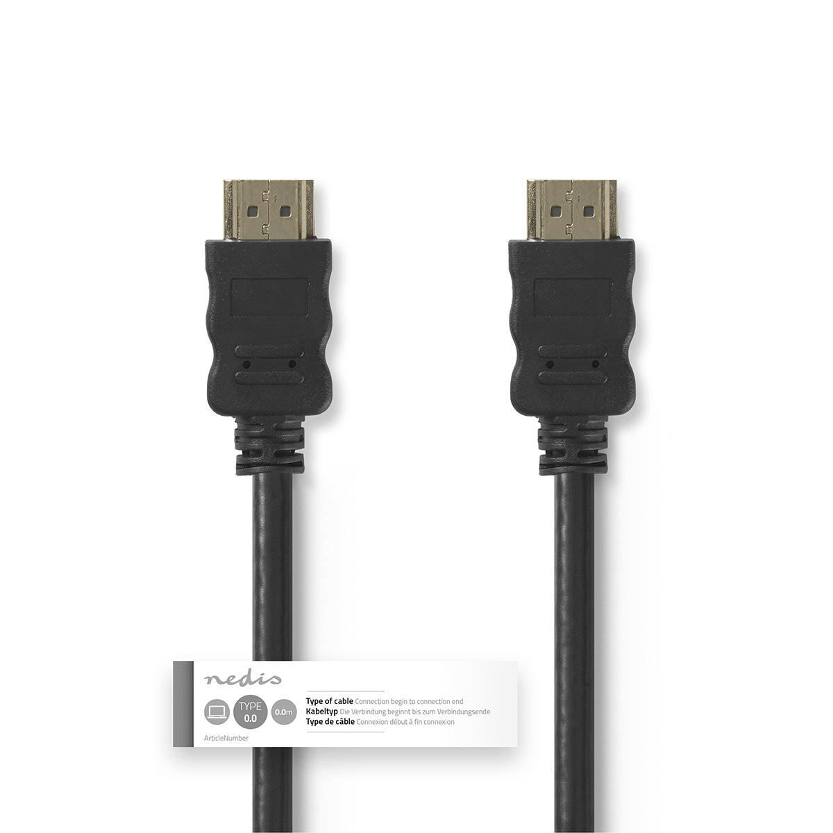 Nedis High Speed HDMI Cable to HDMI Connector 2m (Black)