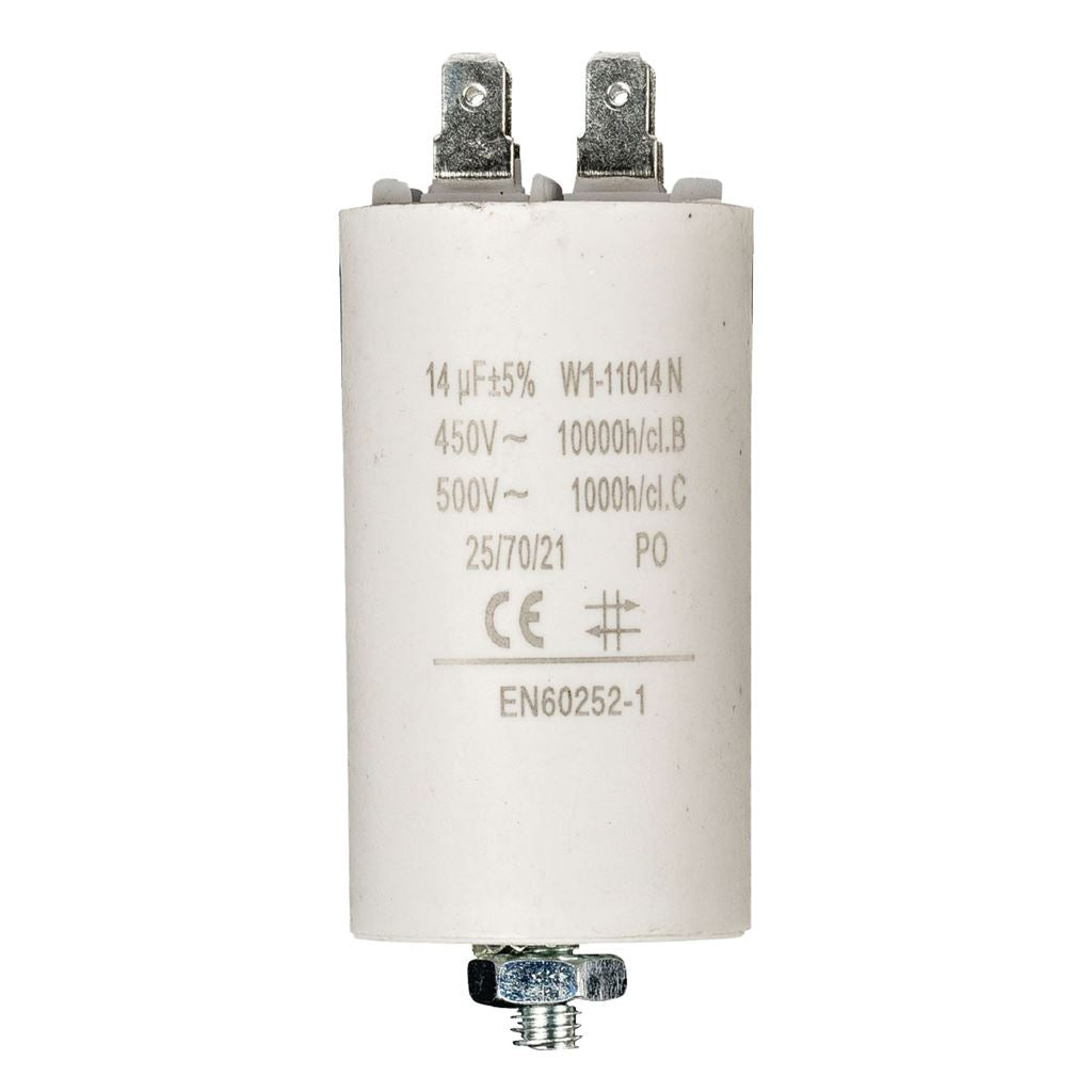 Fixapart 1x Capacitor 14.0uf / 450 v + earth - W1-11014N