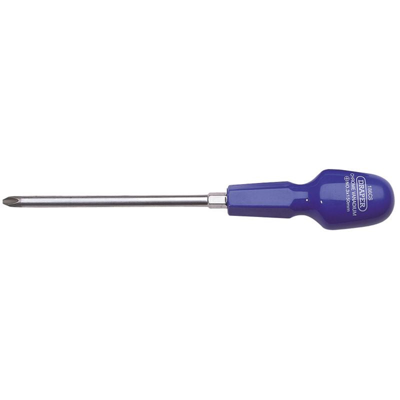 Draper No 3 x 150mm Cross Slot Cabinet Pattern Screwdriver - 14085