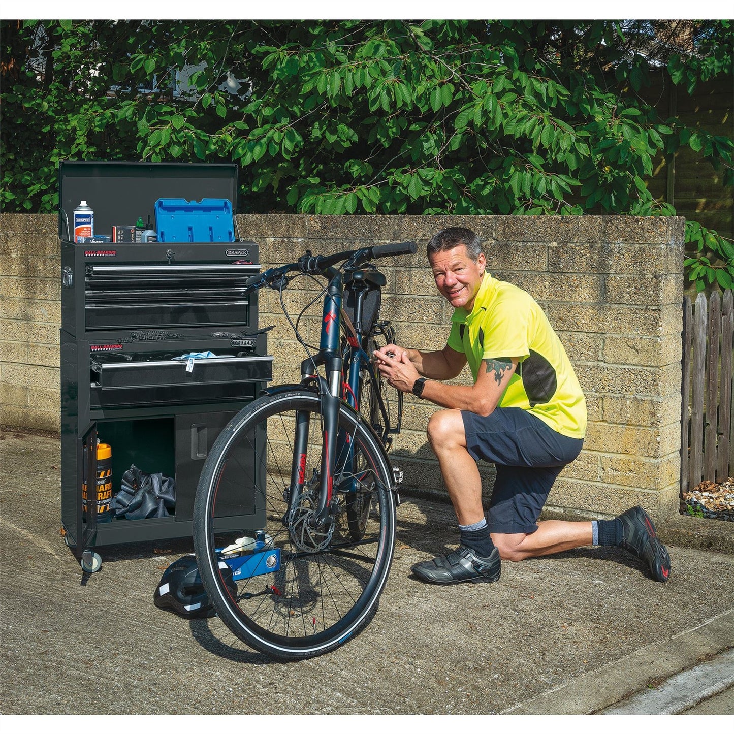 Draper 24" Combined Roller Cabinet and Tool Chest 6 Drawers - 19572