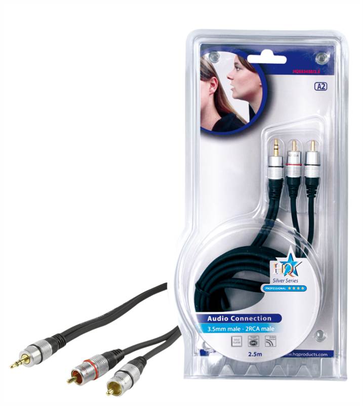(Disc) HQ High quality Audio cable 2.5m HQSS3458/2.5 Tracked IE1.P.250 stocked GETR