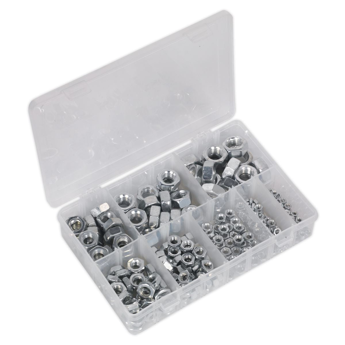Sealey Steel Nut Assortment 255pc M4-M16 Metric AB046SN