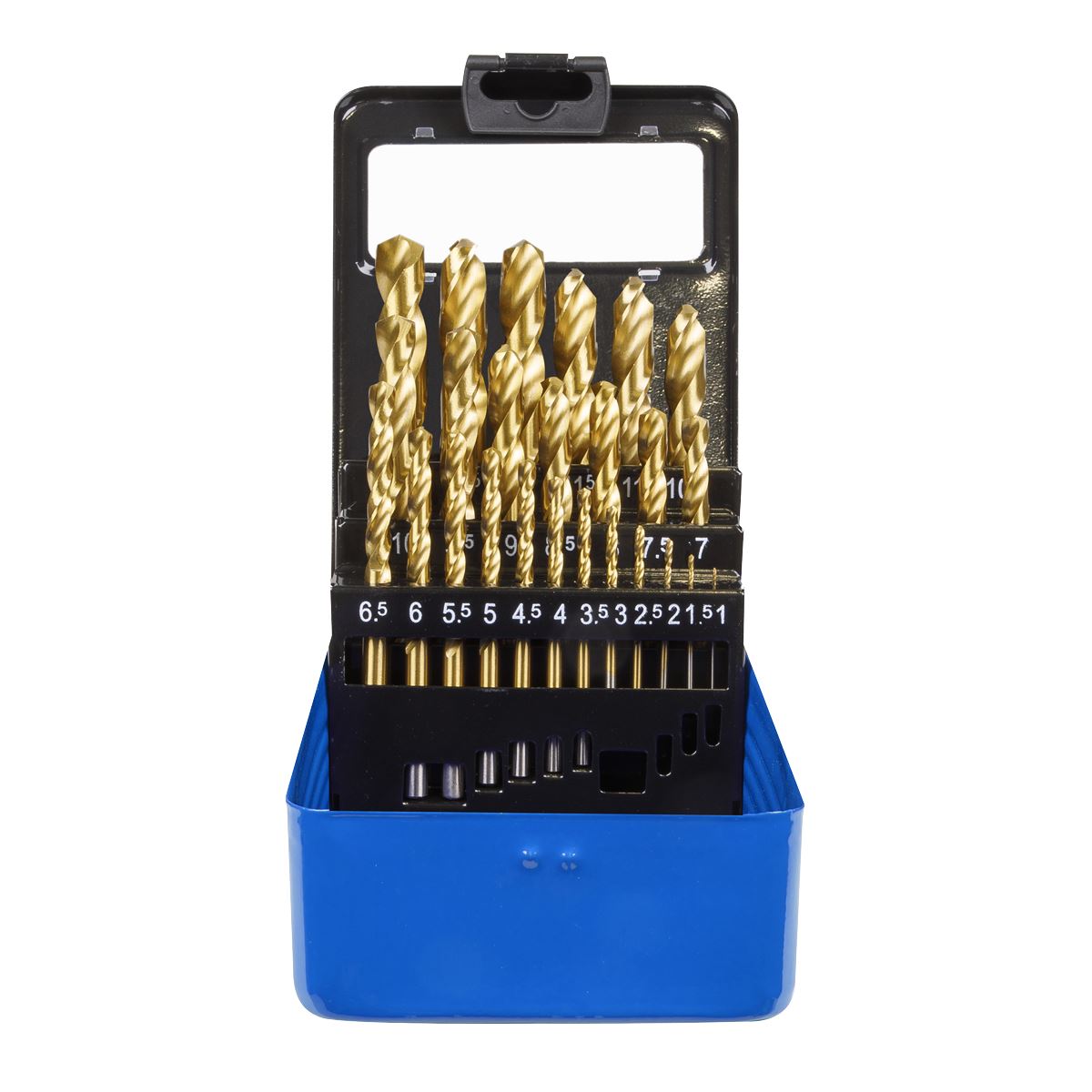 Sealey HSS Fully Ground Drill Bit Set 25pc DIN 338 Metric AK4725