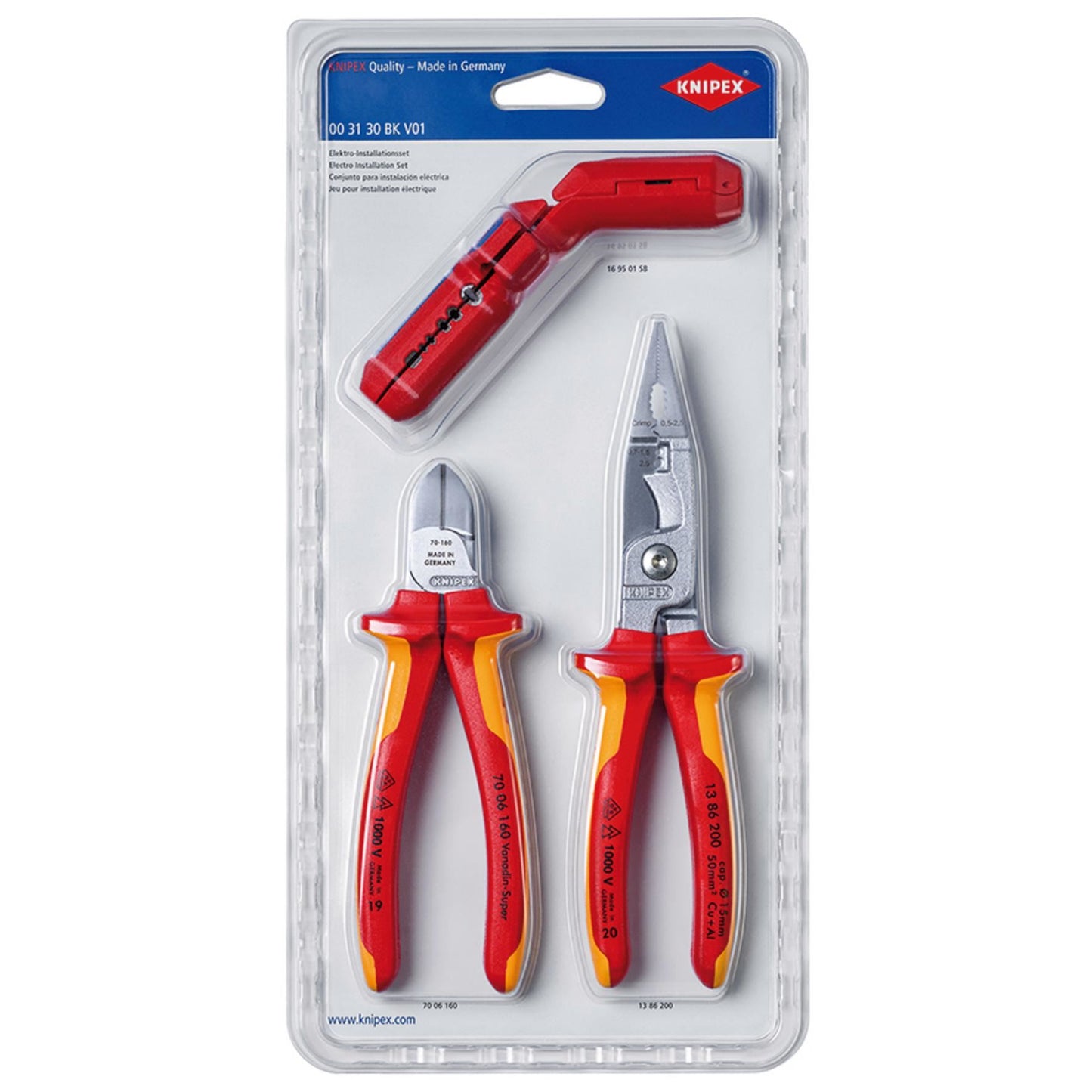 KNIPEX 00 31 30 BK V01 Electrical Installations Set