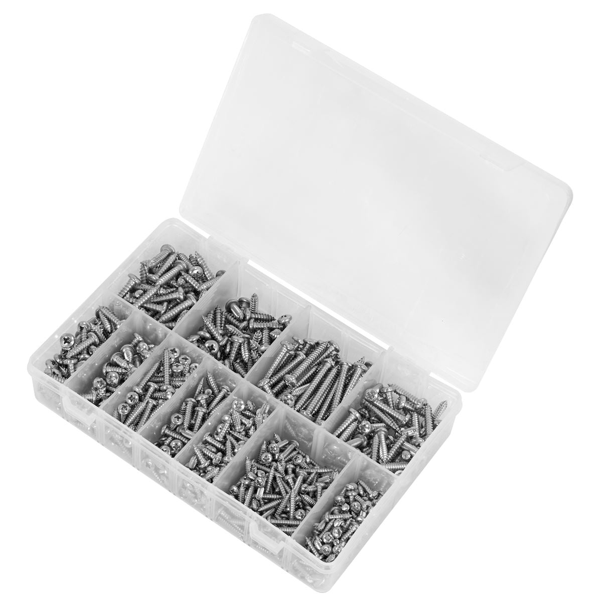 Sealey Stainless Steel Self-Tapping Screw Assortment 700pc AB0700SSST