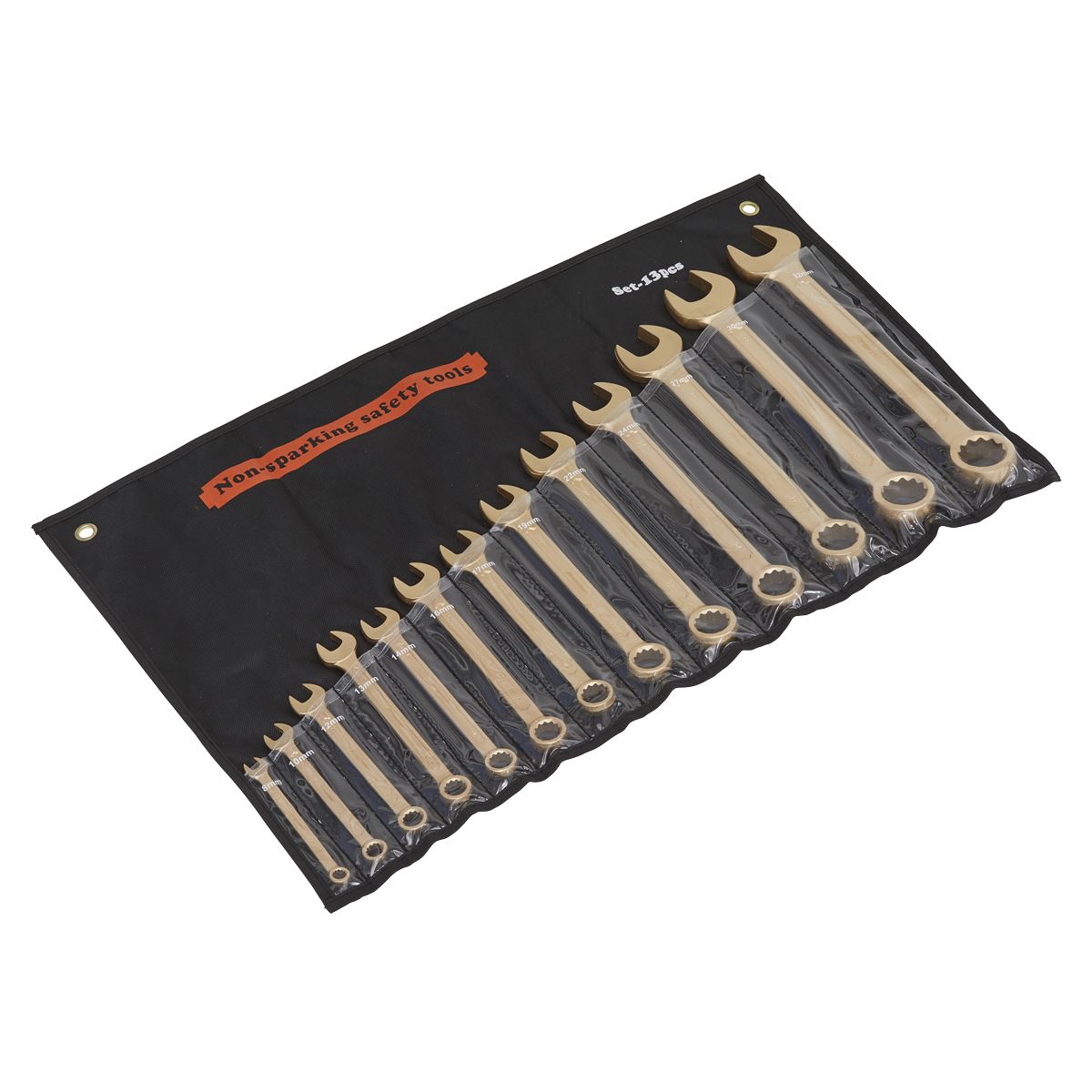 Sealey Combination Spanner Set 13pc 8-32mm - Non-Sparking NS001