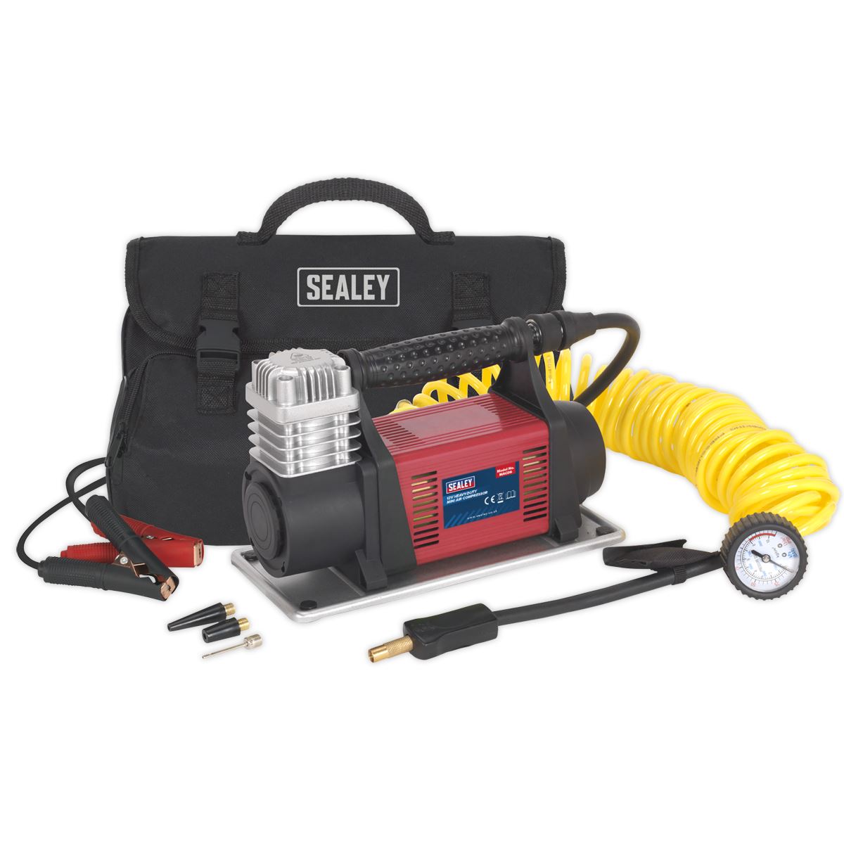 Sealey Tyre Inflator/Mini Air Compressor 12V Heavy-Duty MAC06