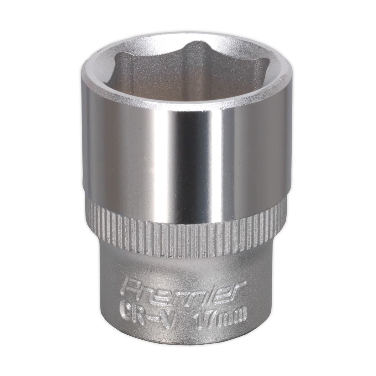 Sealey WallDrive Socket 17mm 3/8"Sq Drive S3817