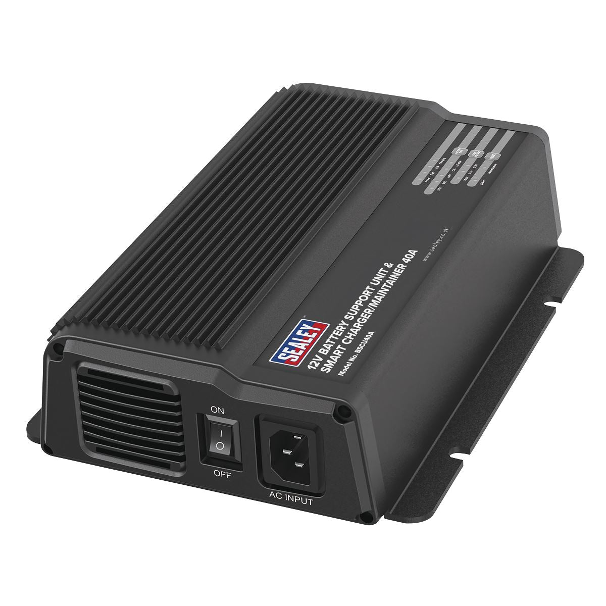 Sealey 12V Battery Support Unit & Smart Charger/Maintainer 40A BSCU40A