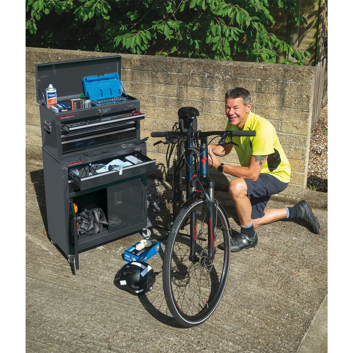 Draper 24" Combined Roller Cabinet and Tool Chest 6 Drawers - 19572