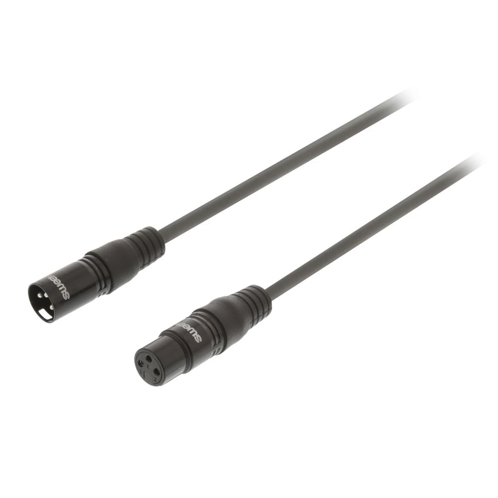 Sweex XLR Stereo Cable XLR 3-Pin Male to XLR 3-Pin Female 1.5m Dark Grey - COTH15010GY15
