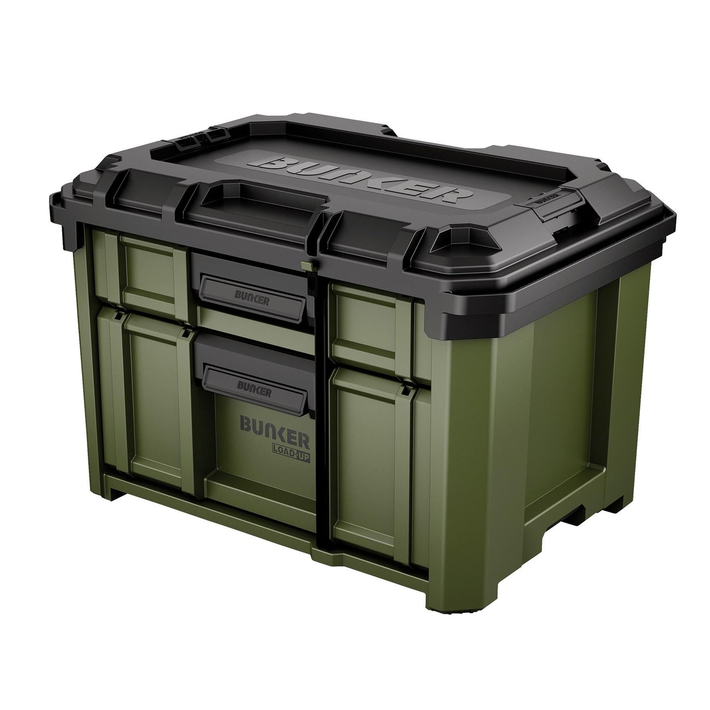 BUNKER Load-Up Stacking 2 Drawer Tool Box, 570mm