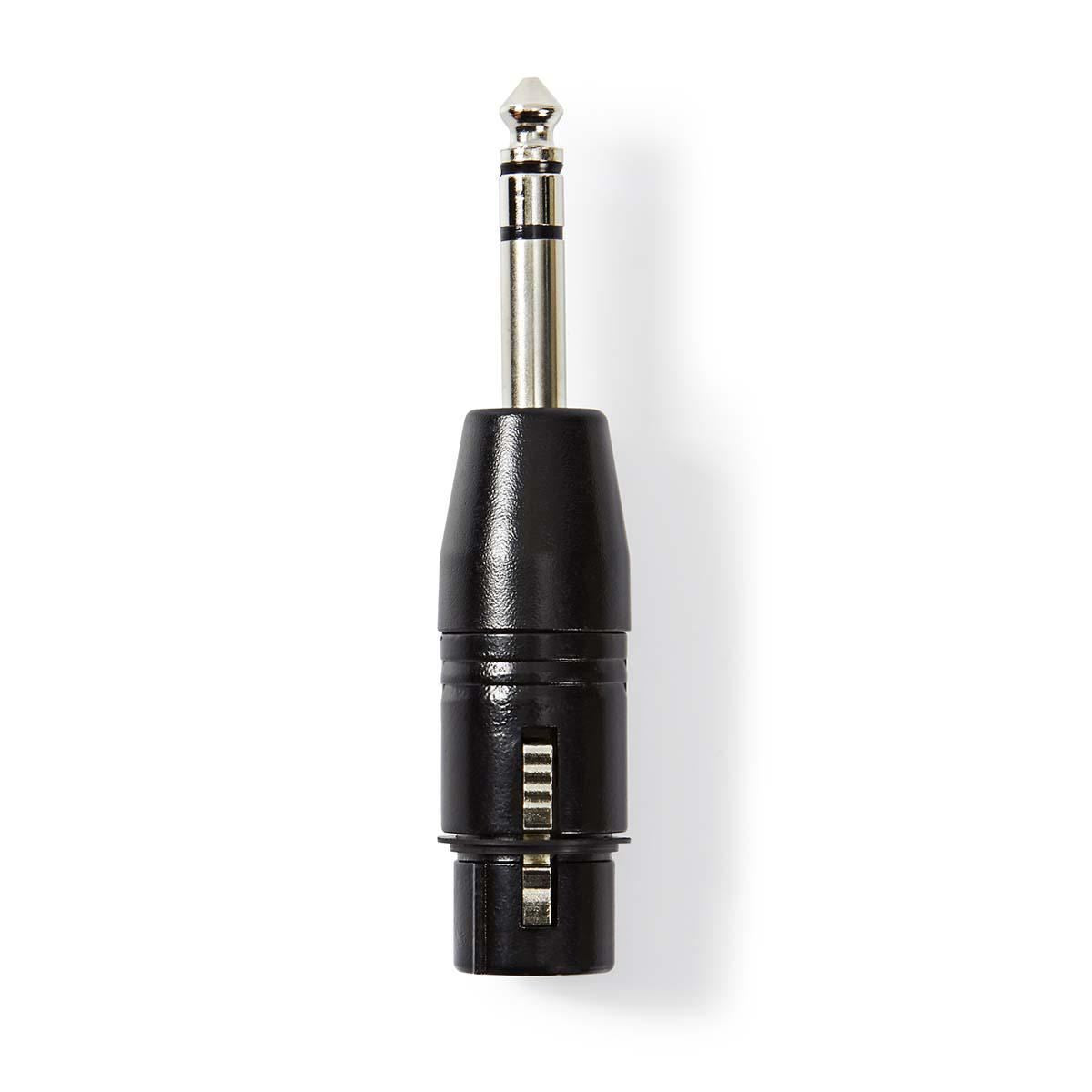 Nedis XLR Adapter Stereo XLR 3-pin Female to 6.35mm Male Black COTP15941BK