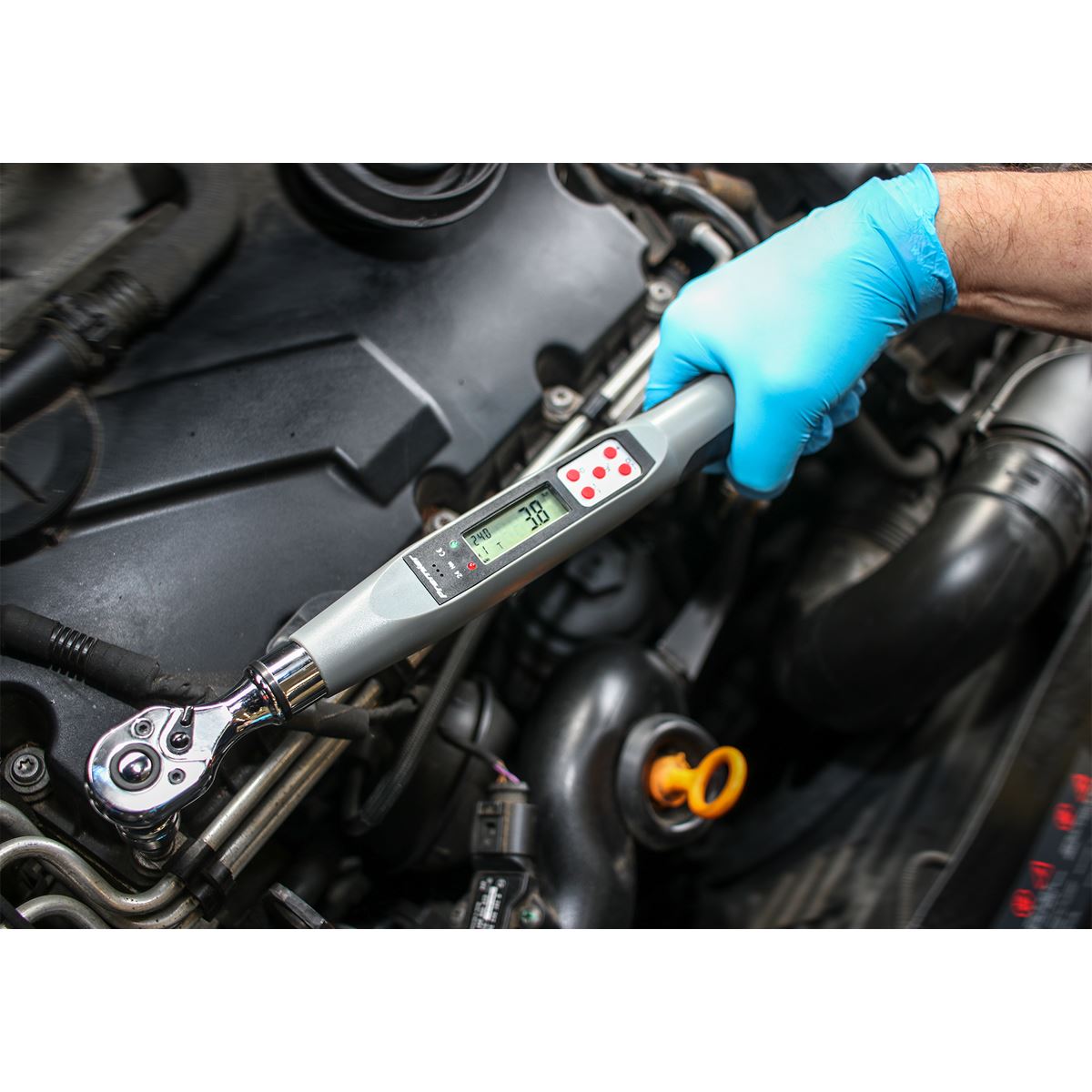 Sealey Torque Wrench Digital 3/8"Sq Drive 2-24Nm(1.48-17.70lb.ft) STW307